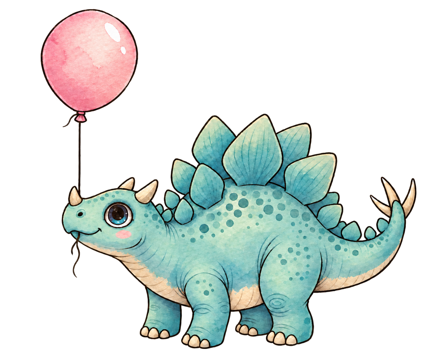 GoPlay Stegosaurus with one balloon
